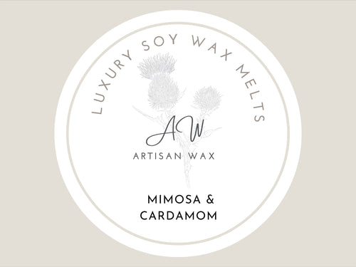 Mimosa and cardamom wax melts main thumbnail